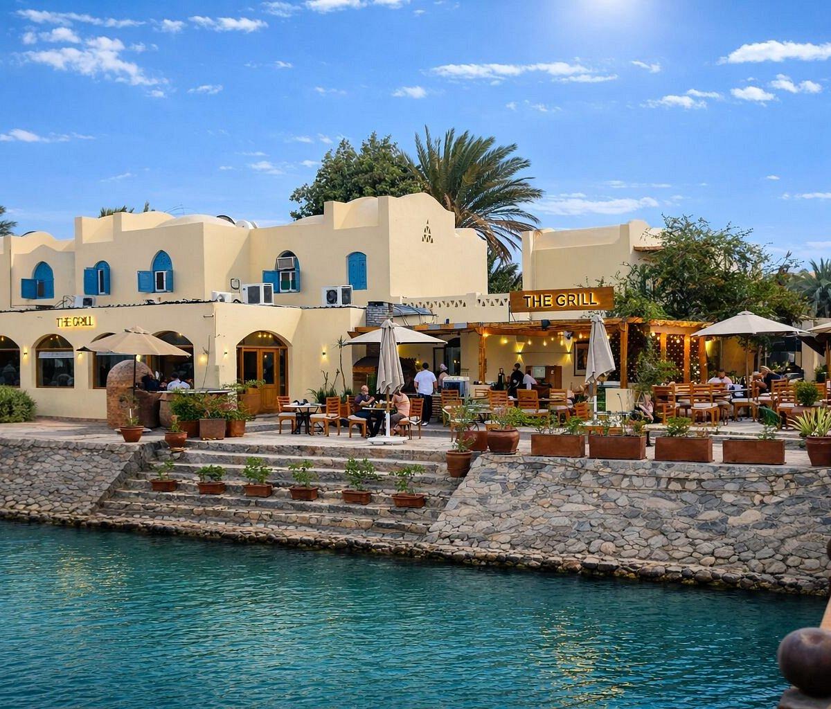 Charcoal-grilled ribeye at The Grill El Gouna marina