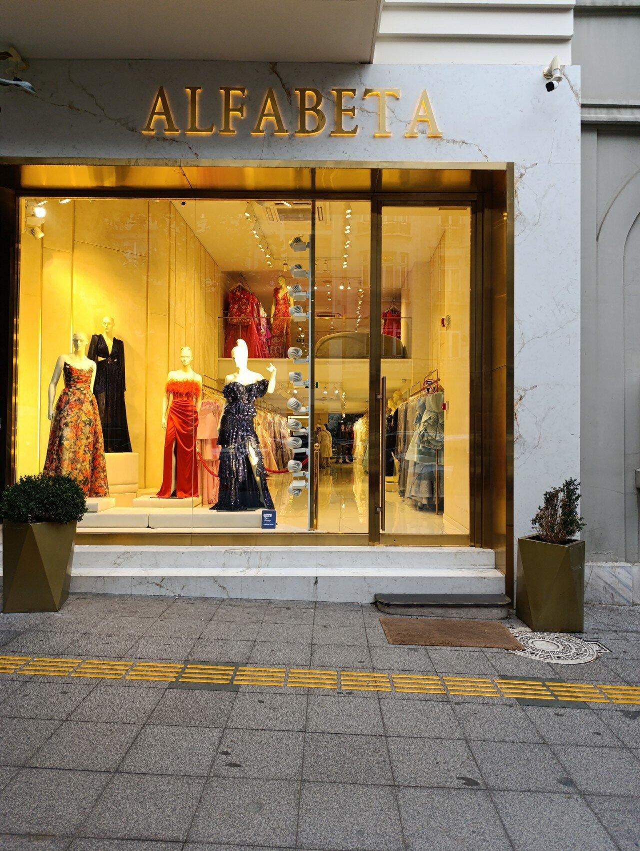 Alfa Beta evening dress collection at Eser Giyim, Istanbul