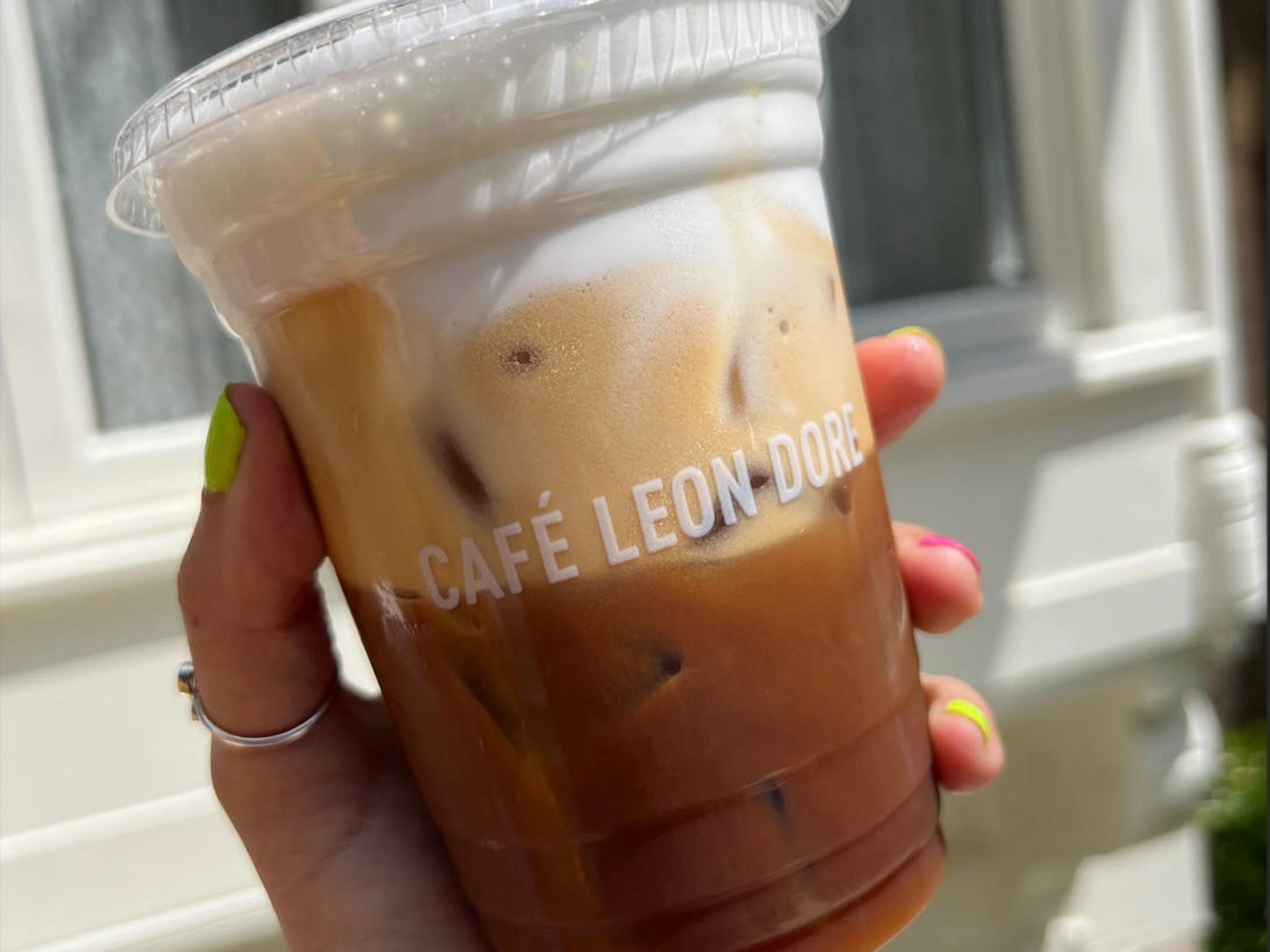 Freddo Cappuccino at Café Leon Dore on Mulberry Street, Nolita NYC
